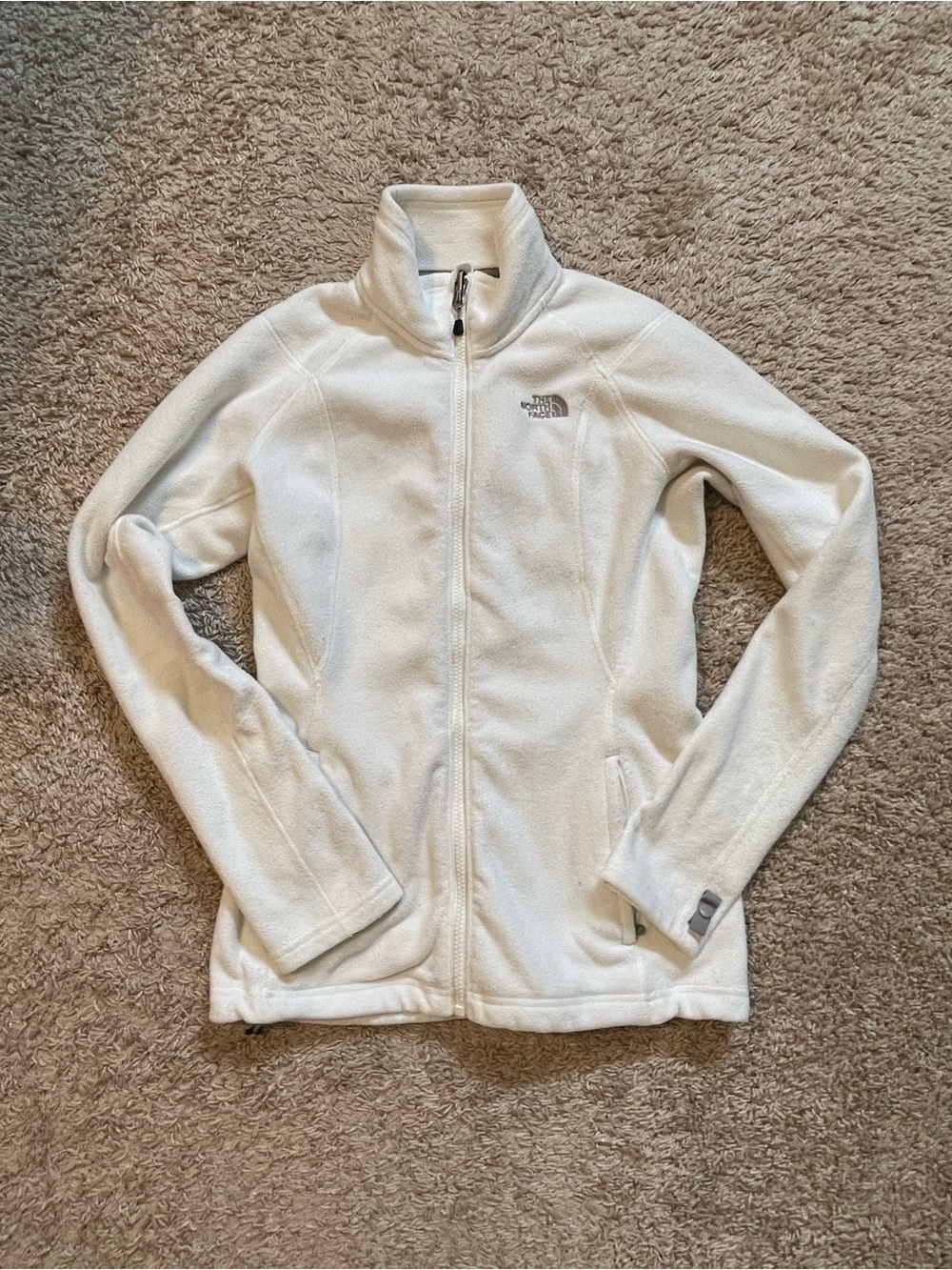 The North Face Women's Cream Full-Zip Teddy Fleece Jacket